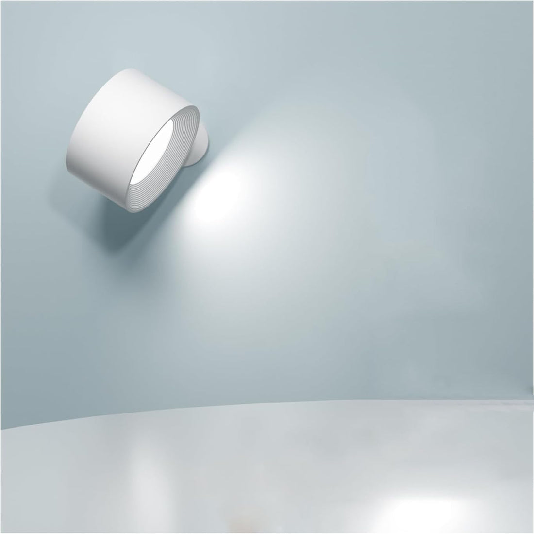 Wall Lamp With Remote - White