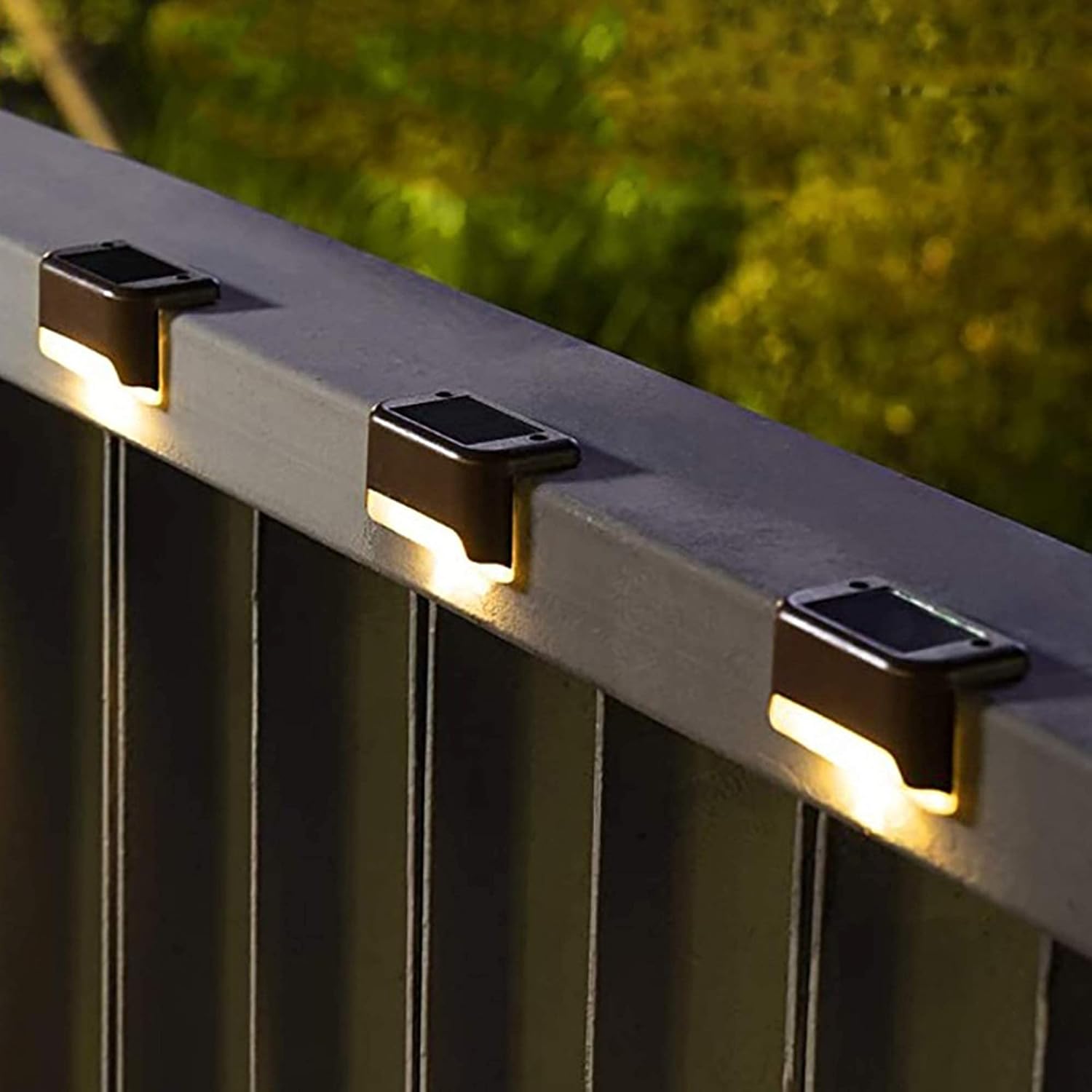 Solar Outdoor Deck Lights  - Warm White ( Pack of 4 )