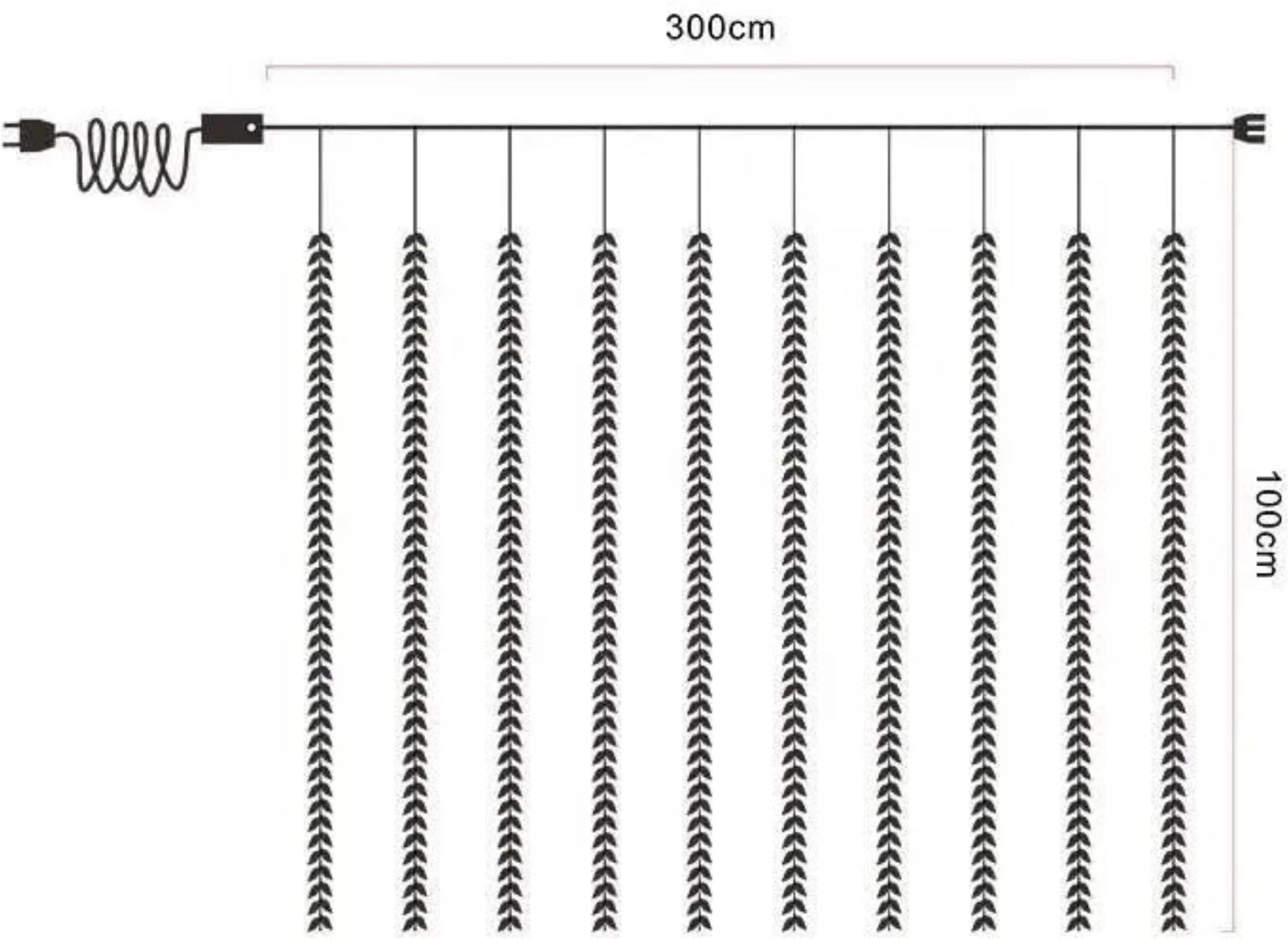 Artificial Vine Leaf LED Fairy String Light - 3 Mtr ( Warm White )