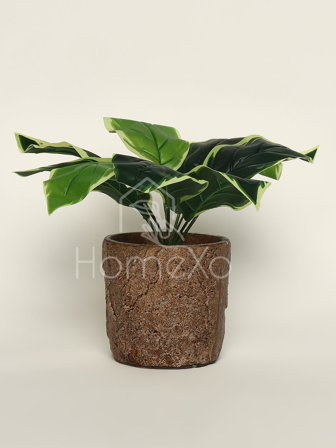 Artificial Green Leaf Plant With Stonepot