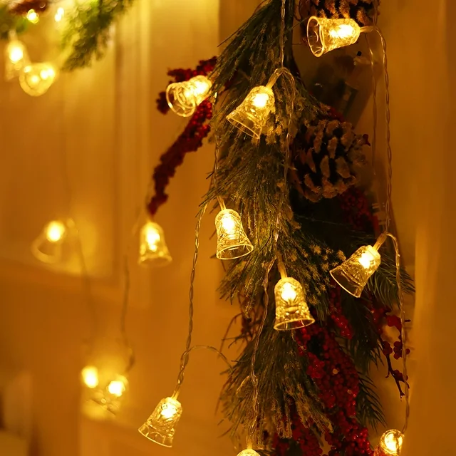 20 LED Bell Design Fairy String Lights - 3 Mtr ( Warm White )