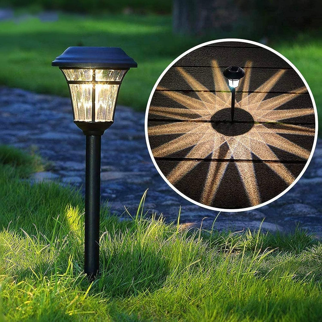 Solar Pathway Outdoor Light ( Pack of 6 )