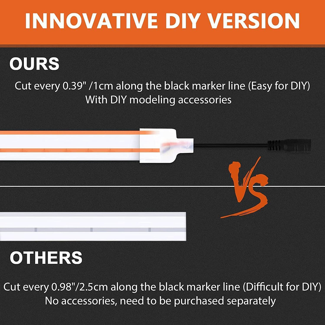 LED Neon Strip Lights - 5 Meter ( Orange )