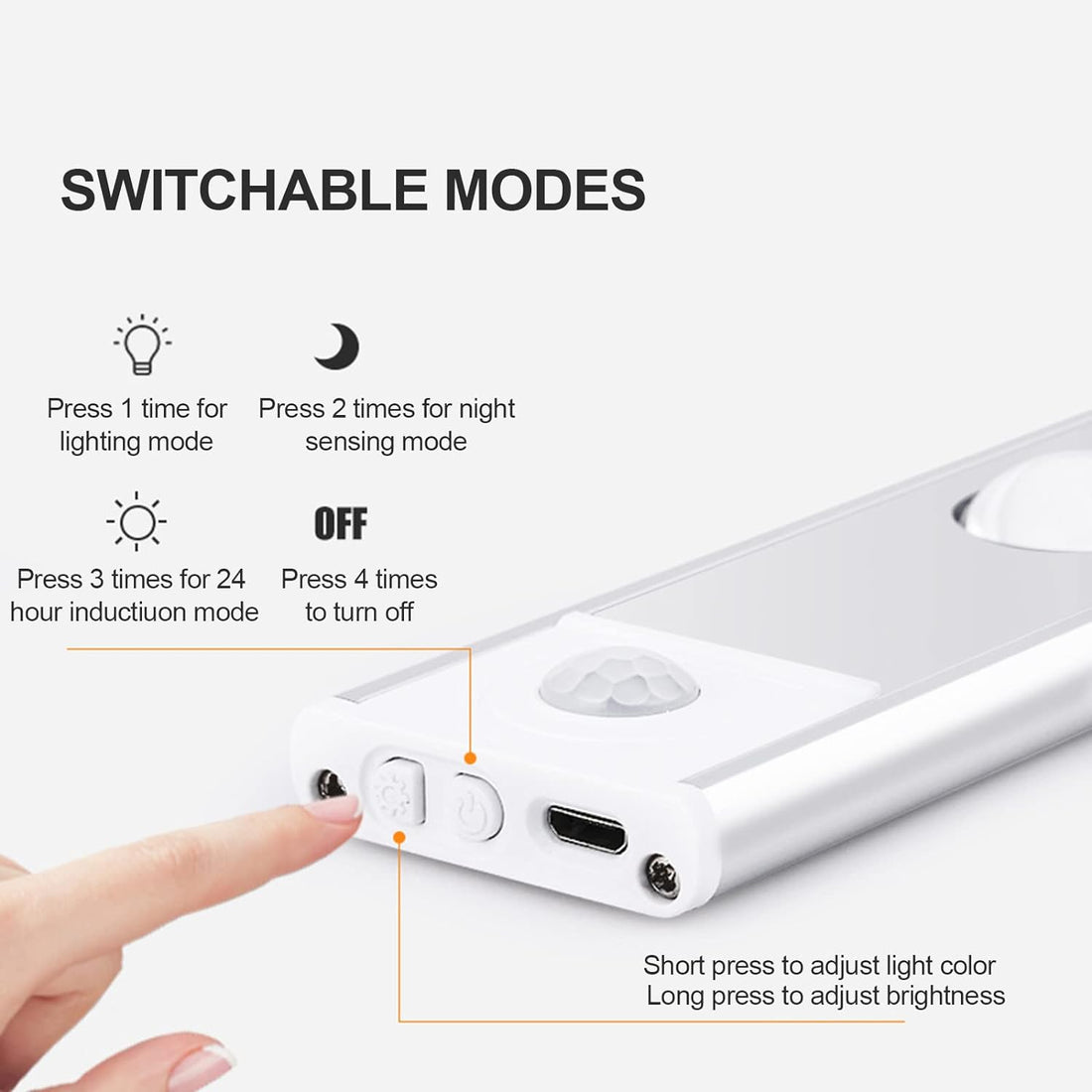 LED Under Cabinet Wireless Lights (20 CM) - Warm White