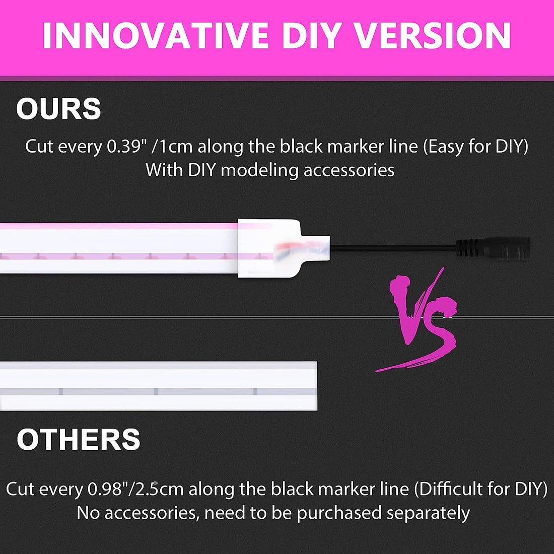 LED Neon Strip Lights - 5 Meter ( Pink )