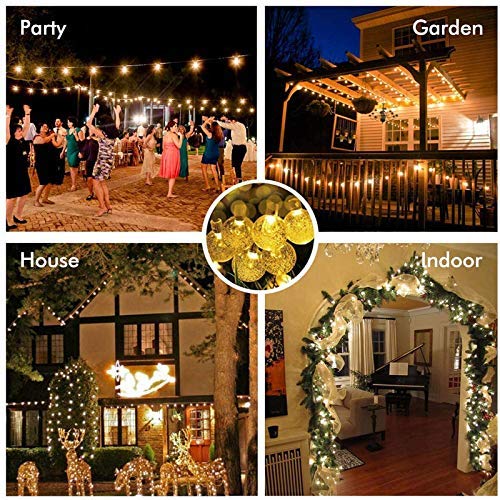 20 LED Crystal Ball LED String Fairy Light - 5 Mtr ( Warm White )