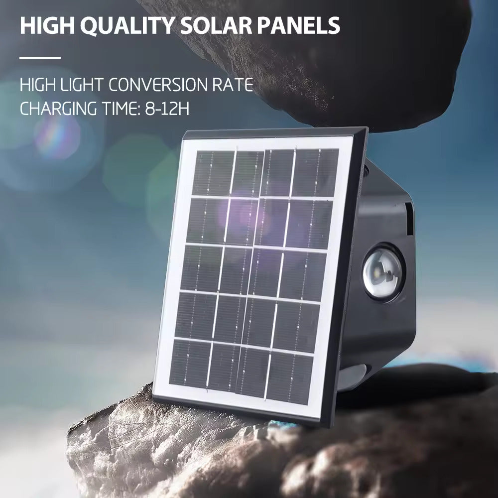 Solar Powered LED Wall Fence Light (Warm White)