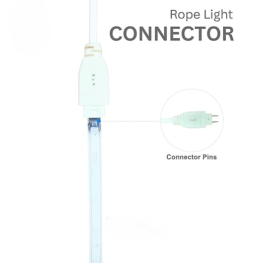 Rope String Lights - (Warm White, 15 Meter)