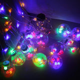 XERGY 12 Wishing Ball LED Curtain String Lights with 8 Flashing Modes Lights for Home Decoration Wedding, Diwali Party,Home Decor, Patio Lawn Light (96 LED,Multi)