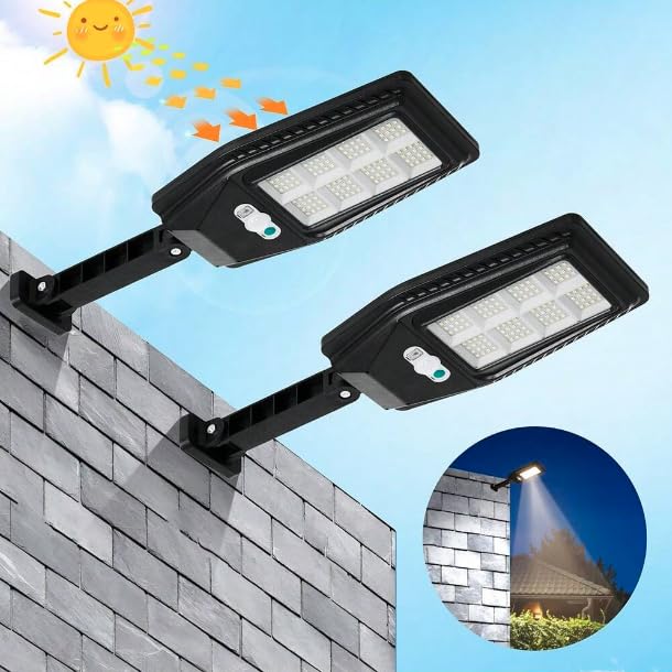 Solar-Powered LED Motion Sensor Wall Light
