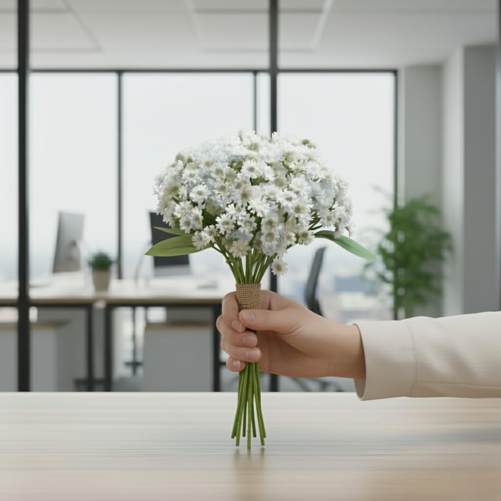 Artificial Baby Breath Flower Bouquet – 12 Stems