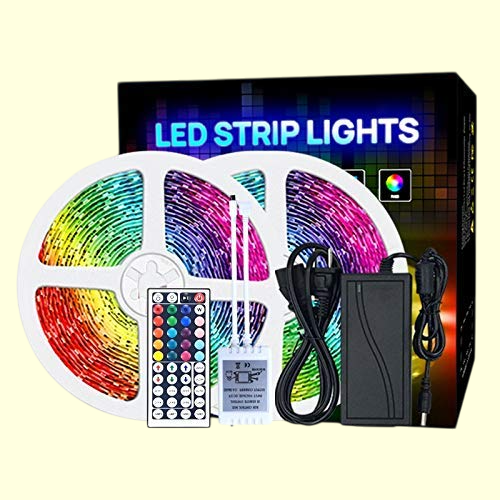 300 LEDs Multicolor Changing Strip Light With Remote - 10 Meter