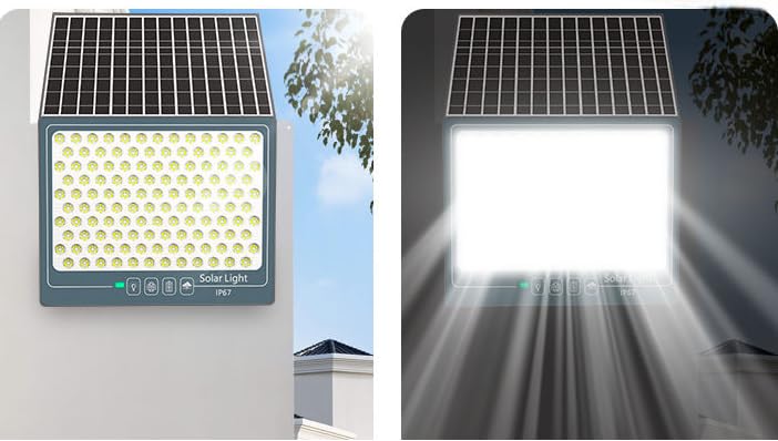 50W Solar LED Flood Light With Remote