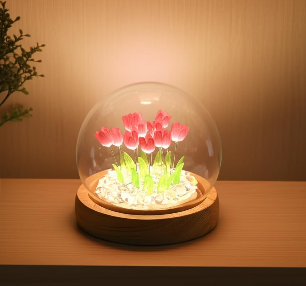 17 Flower LED Decoration Tulip Night Light