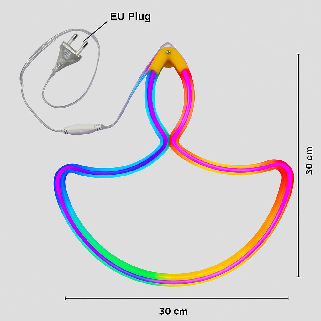 LED Neon Diya Light – Multicolor