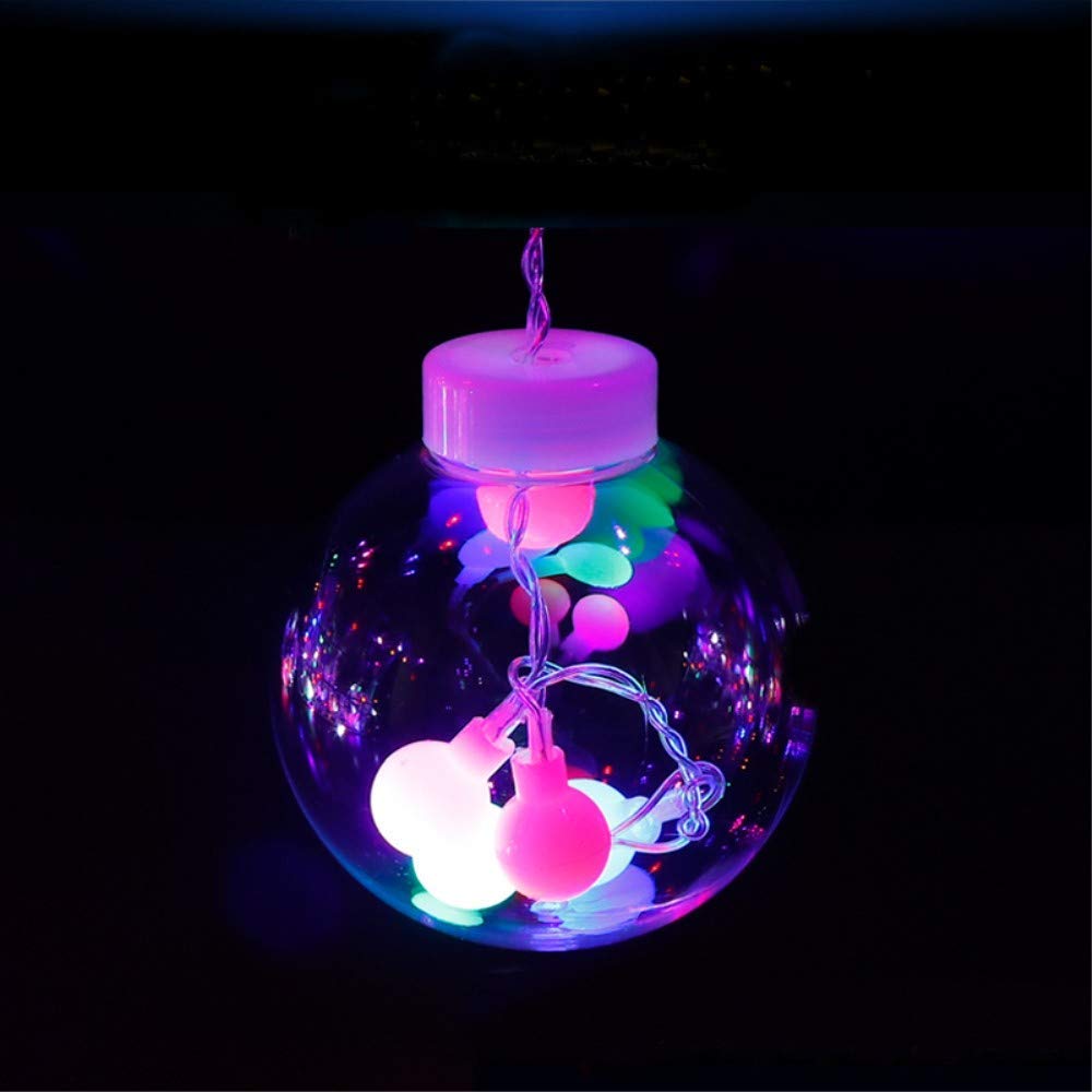 XERGY 12 Wishing Ball LED Curtain String Lights with 8 Flashing Modes Lights for Home Decoration Wedding, Diwali Party,Home Decor, Patio Lawn Light (96 LED,Multi)
