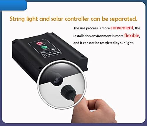 Solar Powered 25 Bulbs String Lights With Remote (8.2 m , Warm White )