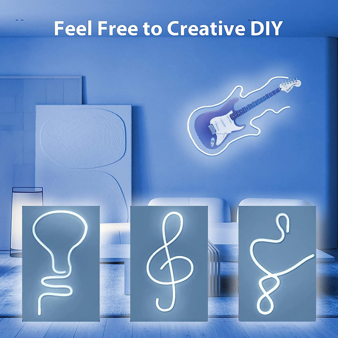 LED Neon Strip Lights - 5 Meter ( Blue )