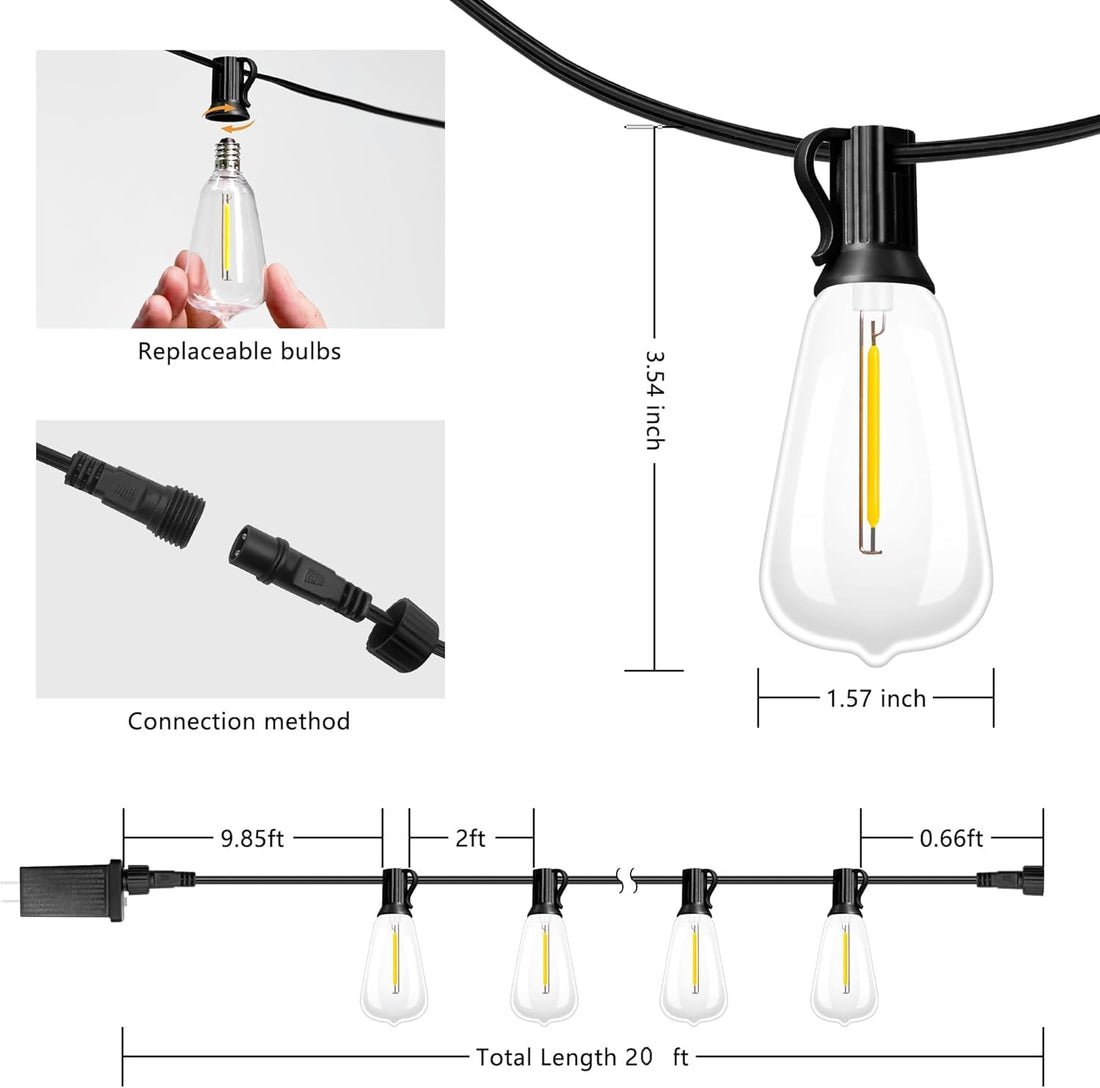 21 LEDs Decorative String Light- 6 m (Warm White)