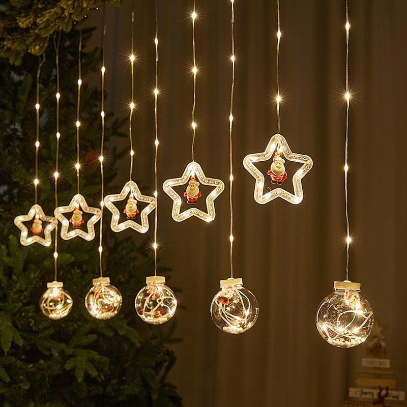 100 LED 4.5 m Decoration Star Rice Lights -Warm White