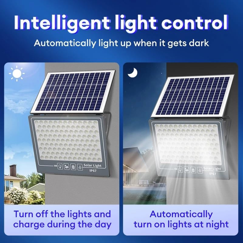 50W Solar LED Flood Light With Remote
