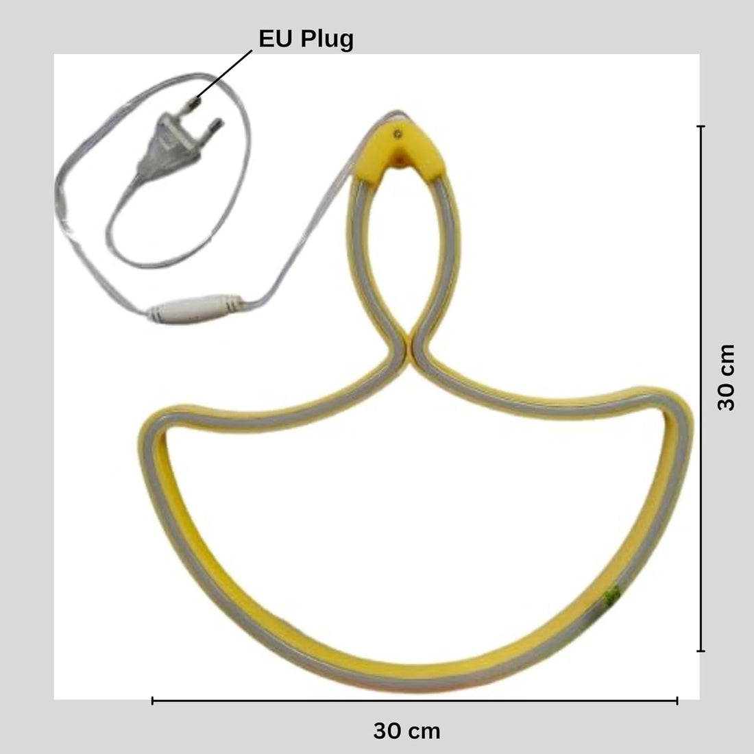 Plug in Diya Shape LED Neon light ( Warm White )