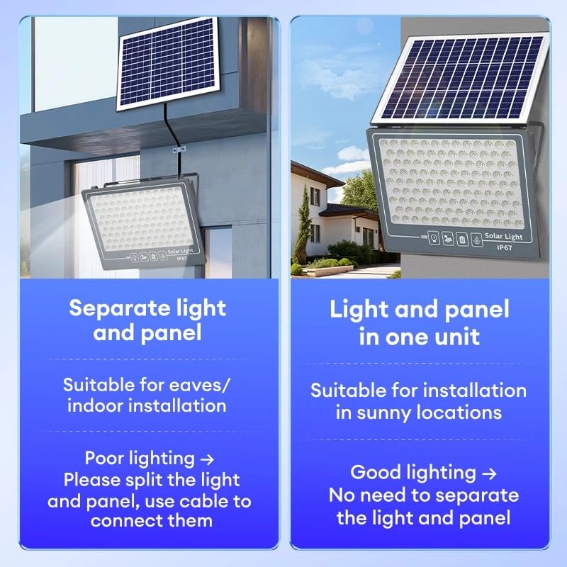50W Solar LED Flood Light With Remote