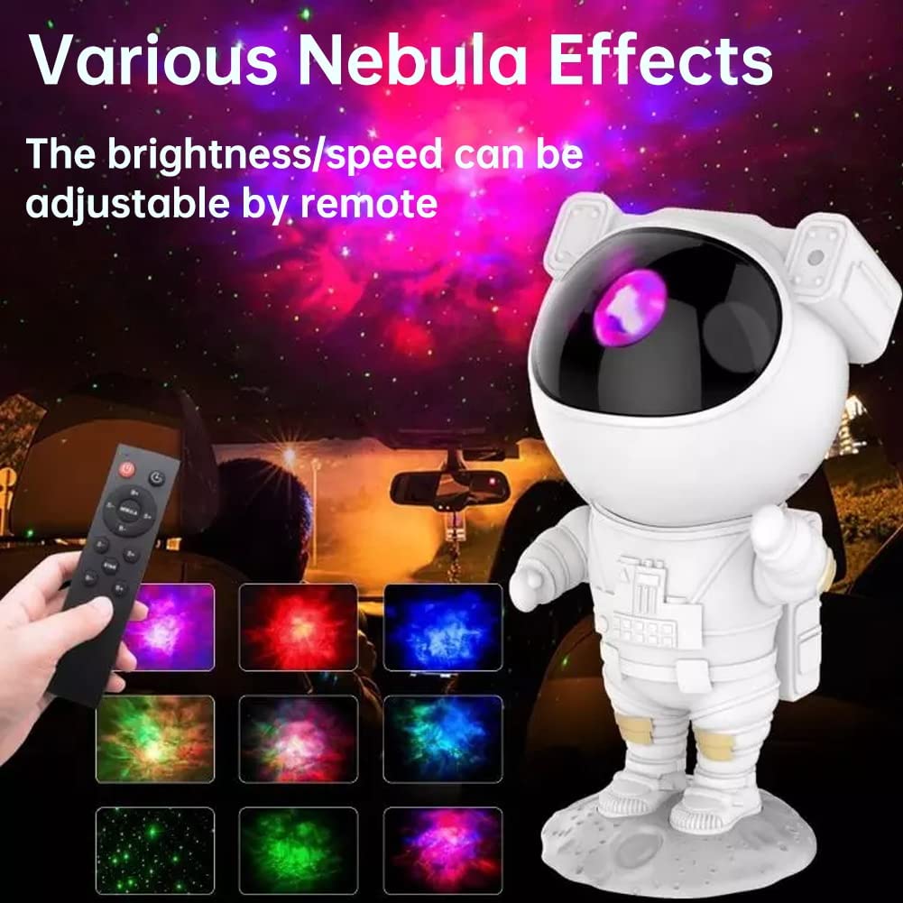 Astronaut Starry Projector Light With Remote ( 8.9 inch, Multicolor )