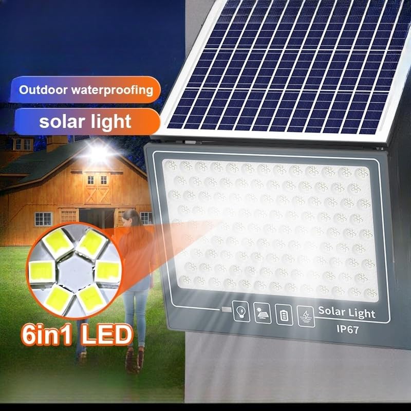 50W Solar LED Flood Light With Remote