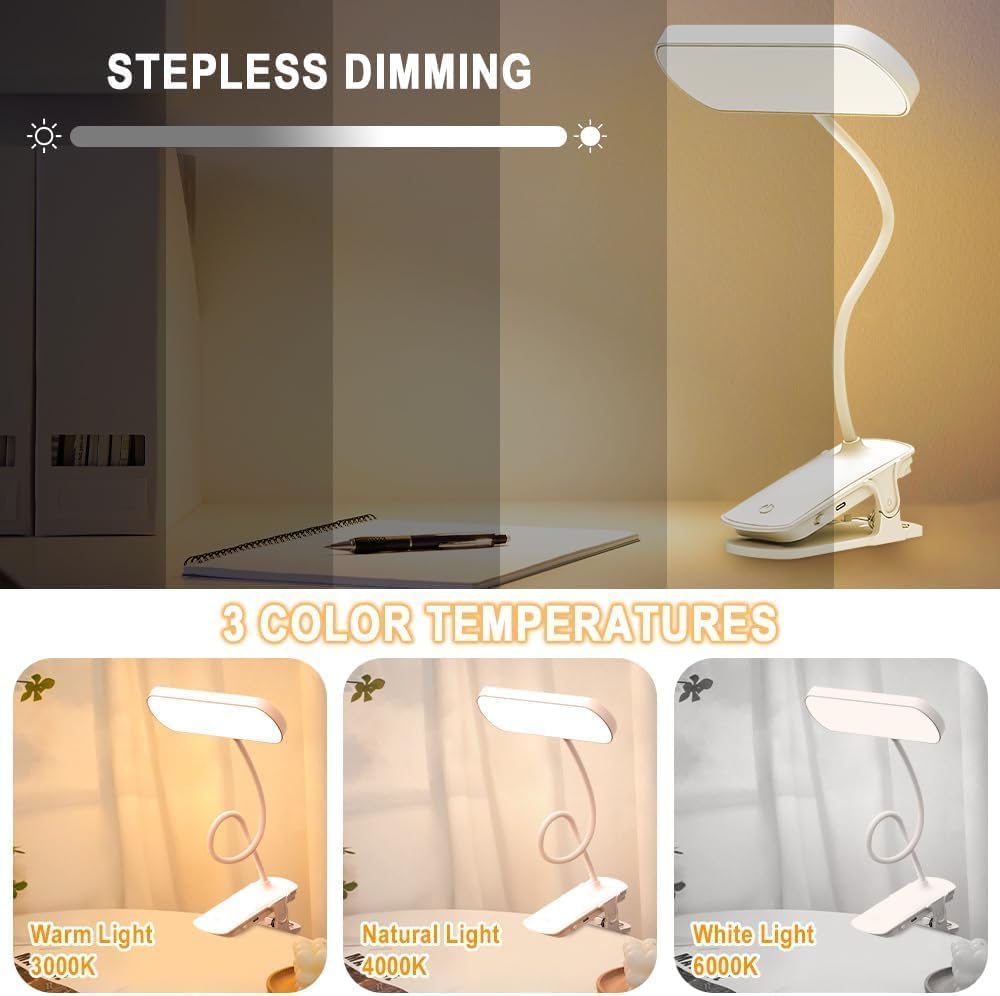 Clip-On Book Light- White