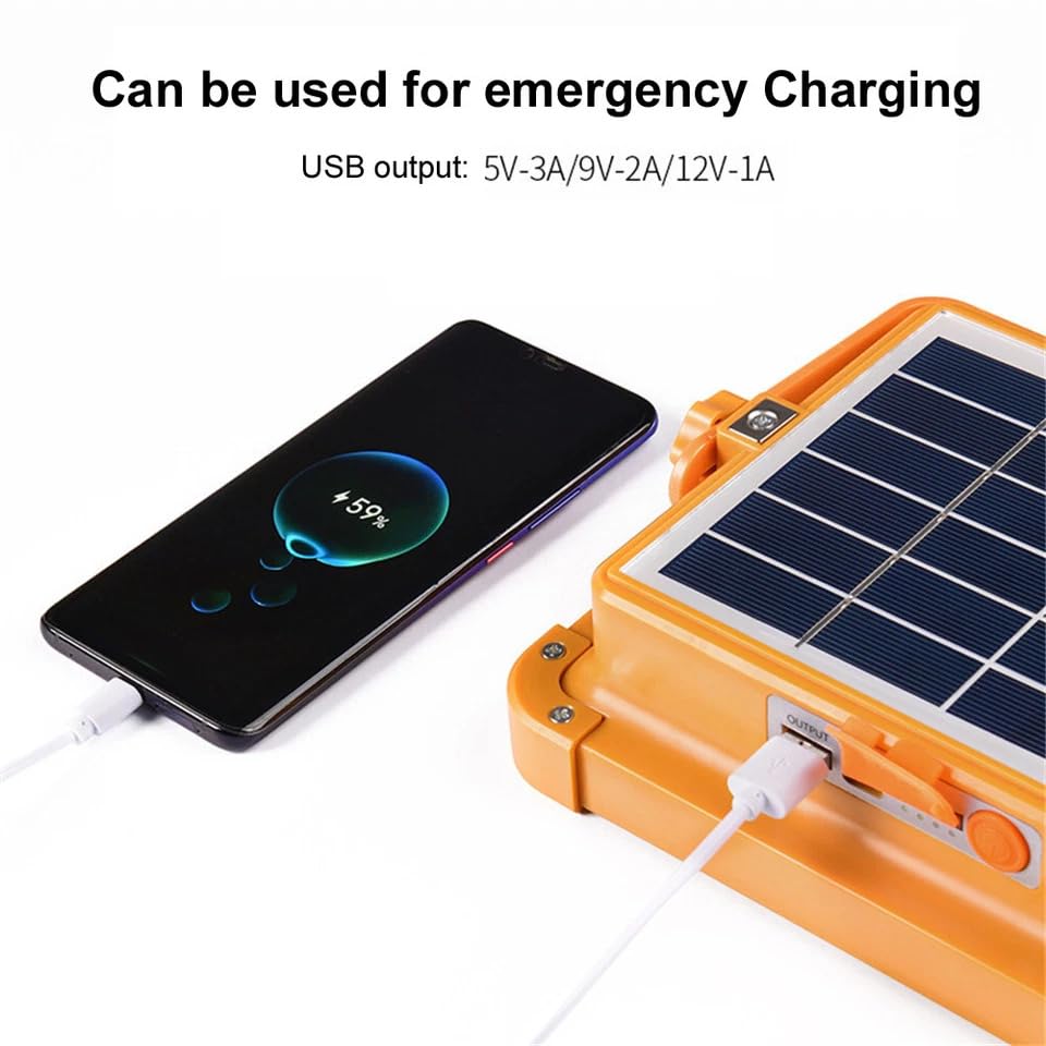 Solar & USB Rechargeable LED Flood Light
