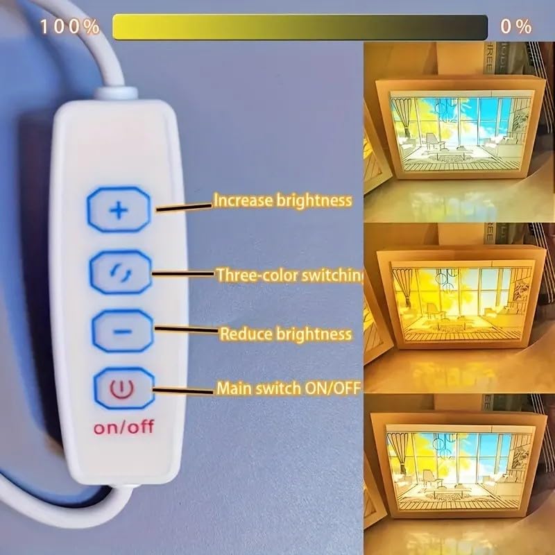 3D LED Sunset Painting With 3 Lighting Modes