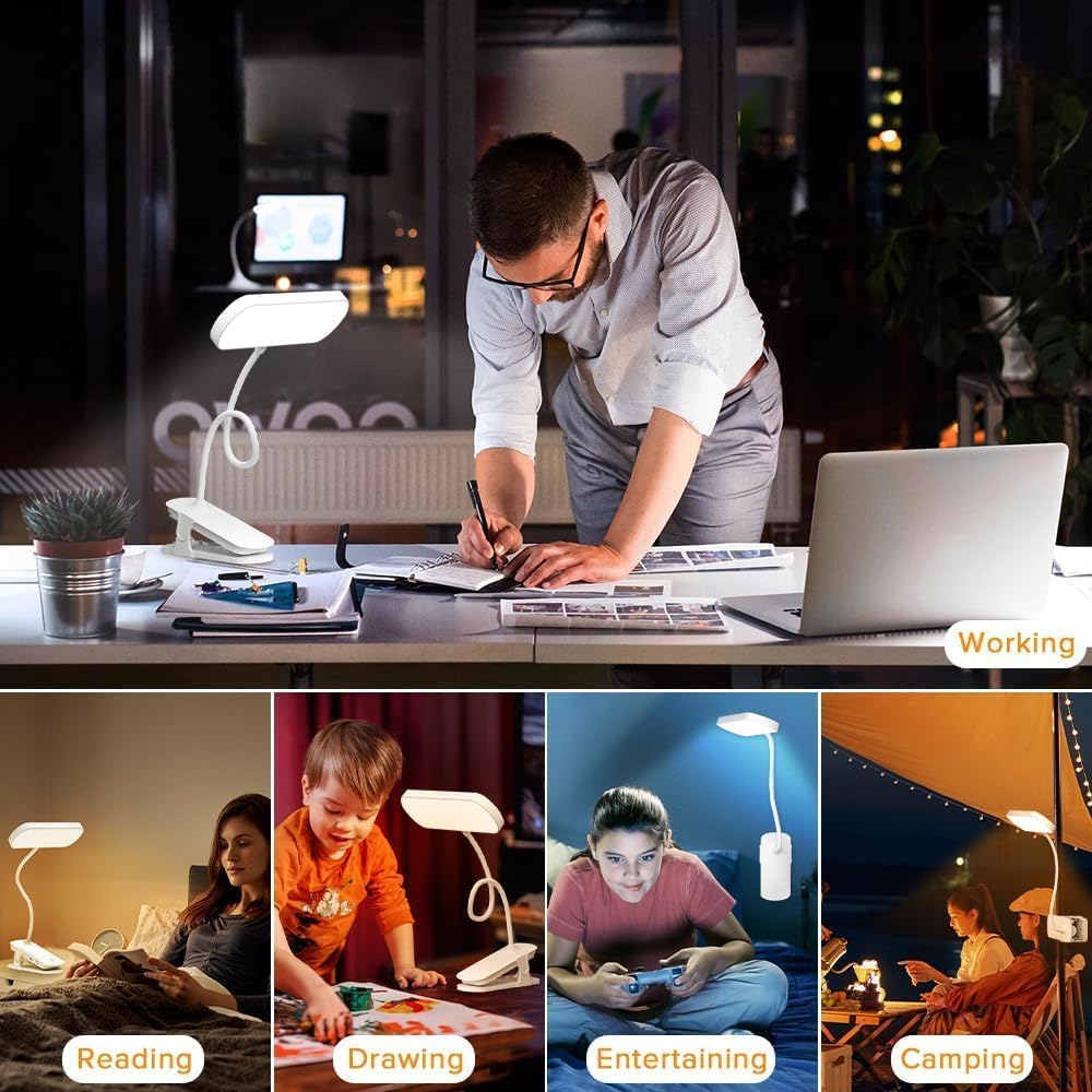 Clip-On Book Light- White