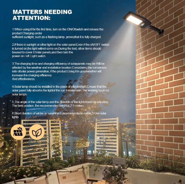 Solar-Powered LED Motion Sensor Wall Light