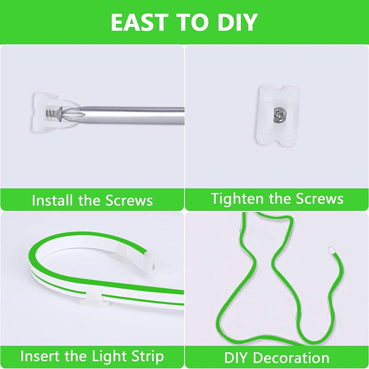 LED Neon Strip Lights - 5 Meter ( Green )