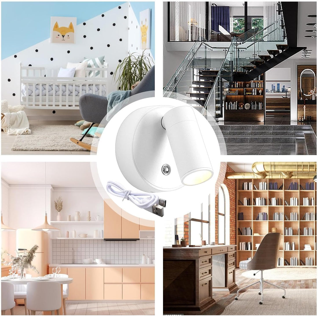 Magnetic LED Spot Light - White