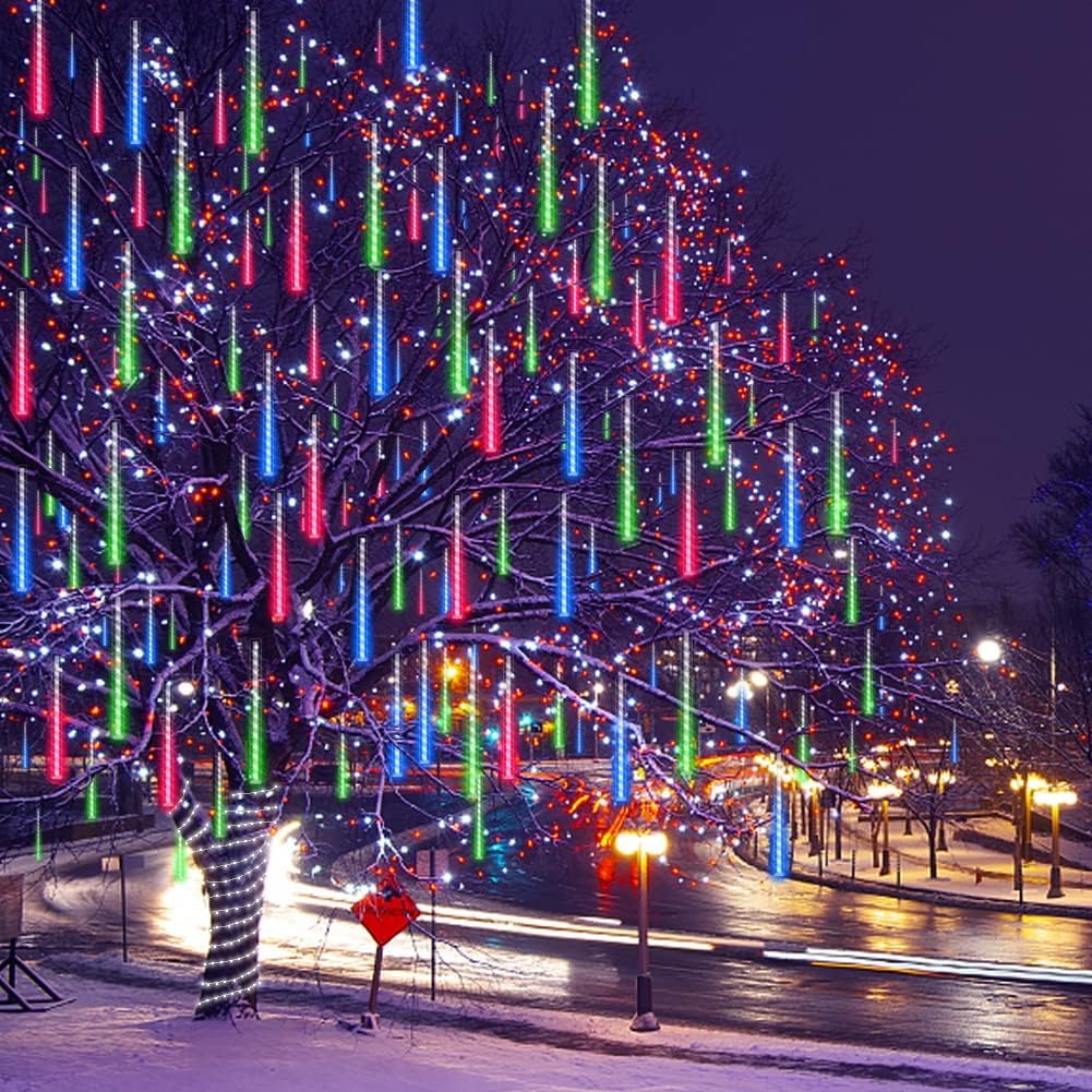 Meteor Lights 8 Tube 192 LED 12 Inch String Lights