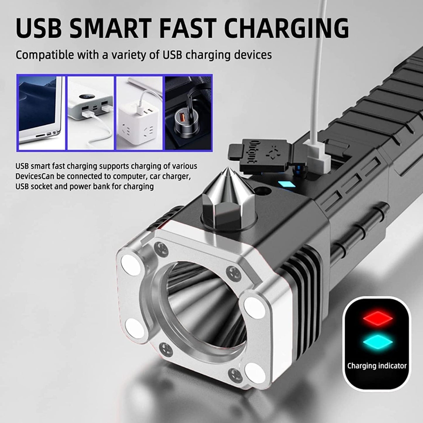 LED 3W Rechargeable Torch Light