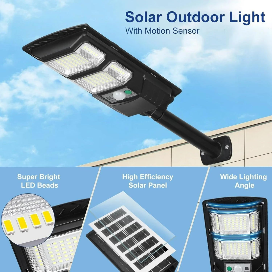 50W Solar LED Street Light with Remote