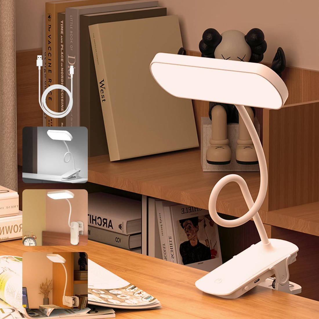 Clip-On Book Light- White