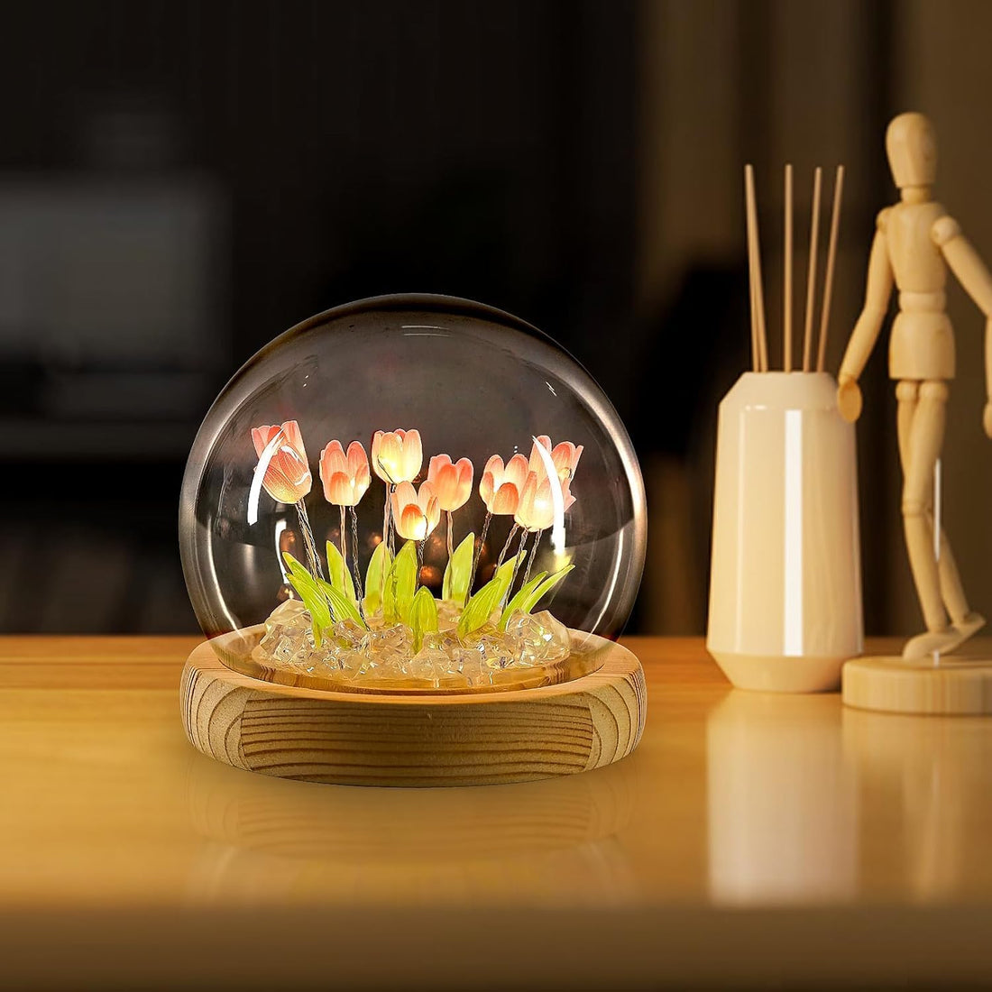 17 Flower LED Decoration Tulip Night Light