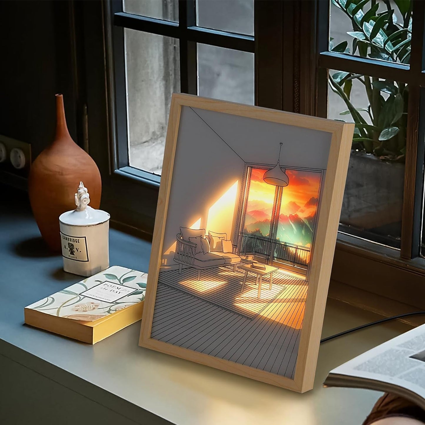 3D LED Sunset Painting With 3 Lighting Modes