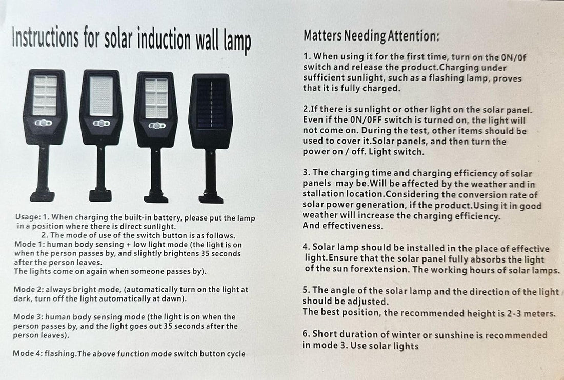 Solar-Powered LED Motion Sensor Wall Light