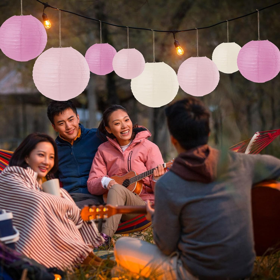 Solar Powered Outdoor Hanging Lanterns