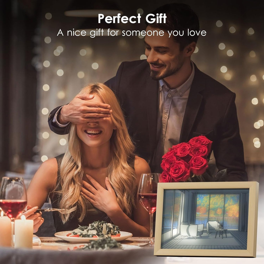 3D LED Sunset Painting With 3 Lighting Modes