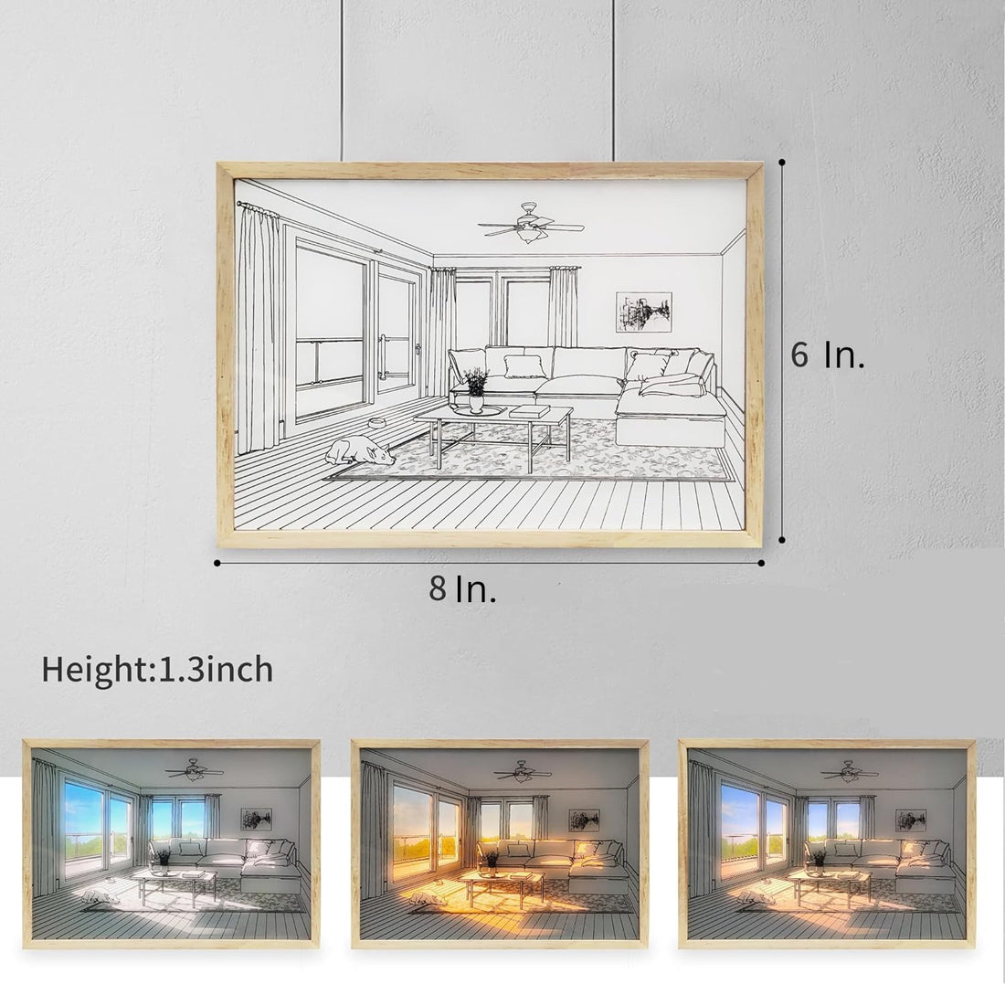 3D LED Sunset Painting With 3 Lighting Modes