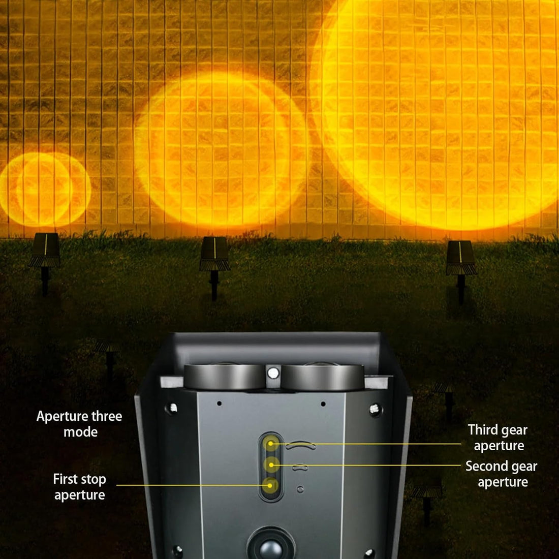 Solar Powered Outdoor LED Garden Courtyard Light