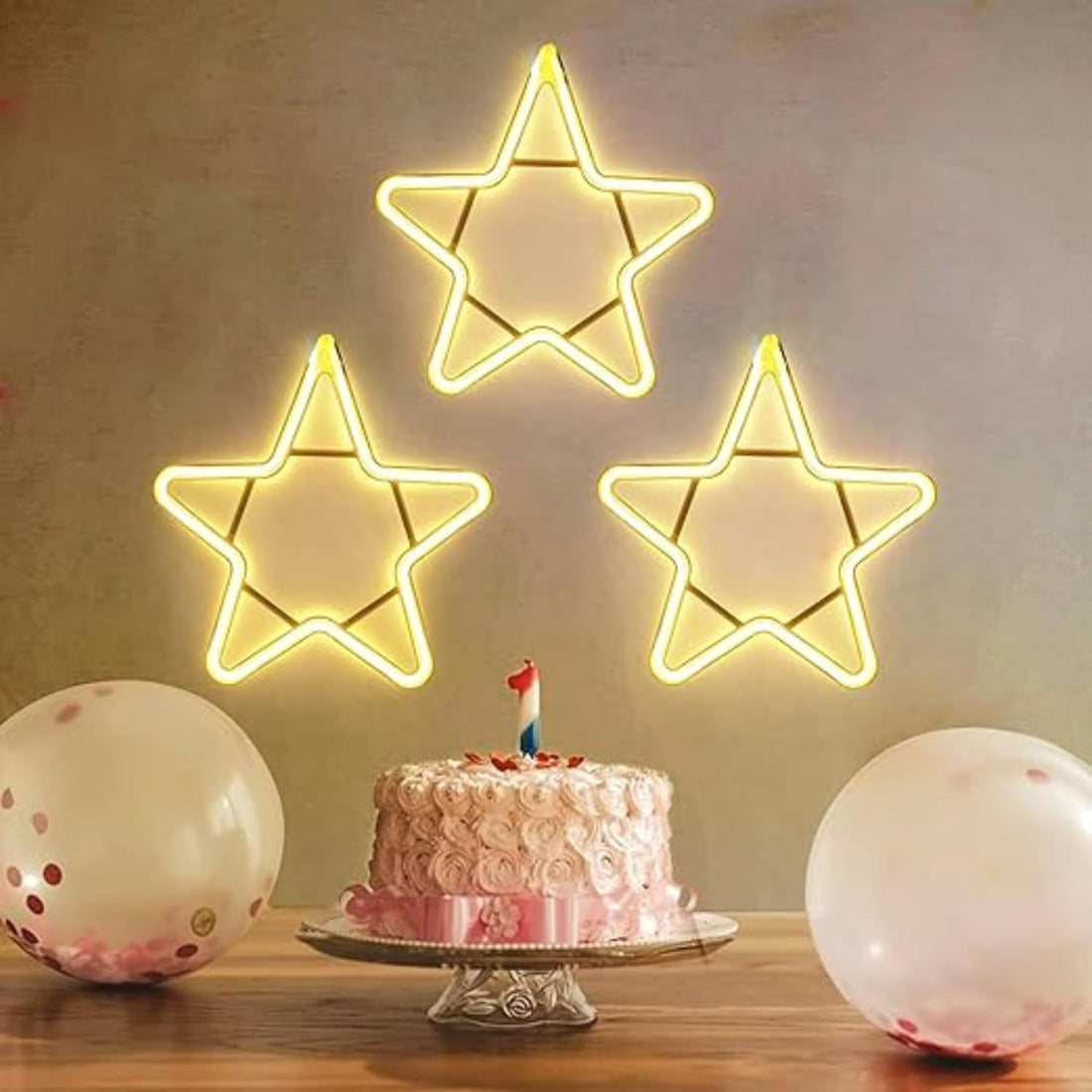 Star Shape Neon LED Light (Warm White)
