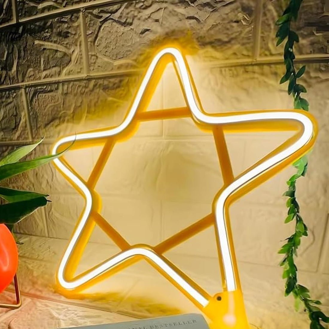Star Shape Neon LED Light (Warm White)