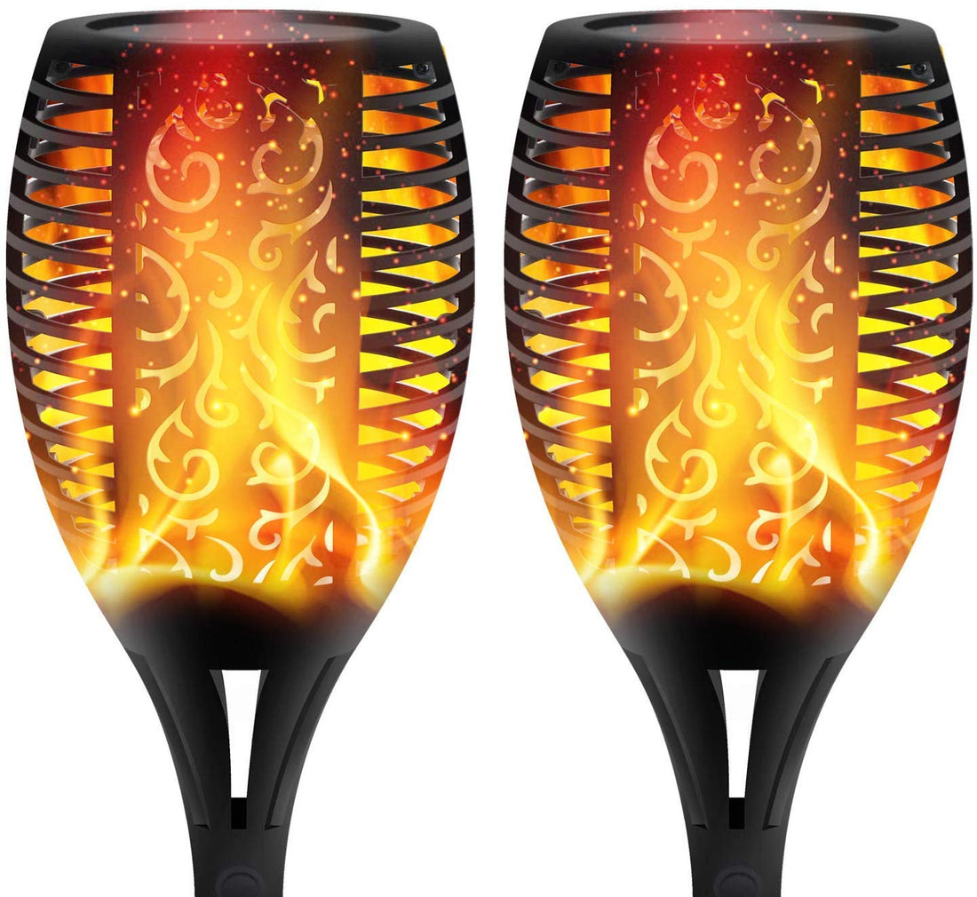 Solar Flame Flickering Torch Light ( Pack of 2)